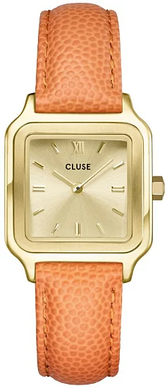 Cluse Gracieuse Petite Gold Apricot Lizard Leather Gold Dial CW11808