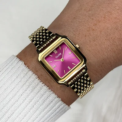 Cluse Gracieuse Petite Pink Dial Yellow Gold PVD CW11829