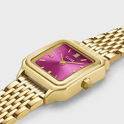 Cluse Gracieuse Petite Pink Dial Yellow Gold PVD CW11829