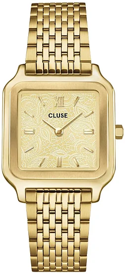 Cluse Gracieuse Petite Lace Textured Gold Dial Yellow Gold CW11912