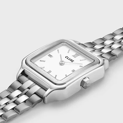Cluse Gracieuse Petite Silver Bracelet White Dial CW11817