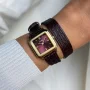  Zdjęcie 2 Cluse Gracieuse Petite Wine Dial Yellow Gold Double Crocodile Wine Leather CW11822