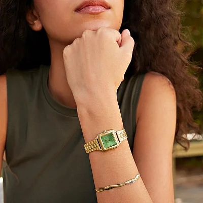 Cluse Gracieuse Petite Yellow Gold Green Dial CW11809