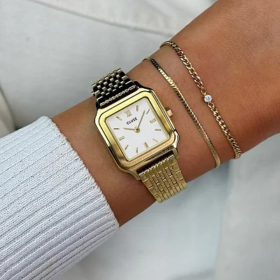 Cluse Gracieuse Petite Yellow Gold White Dial CW11815