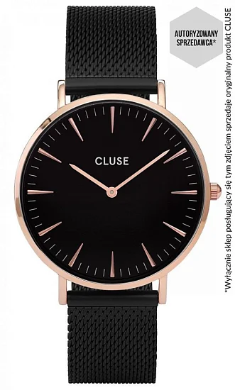 Cluse Boho Chic Mesh Rose Gold Black/Black CW0101201010