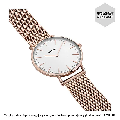 Cluse Boho Chic Mesh Rose Gold White CW0101201001