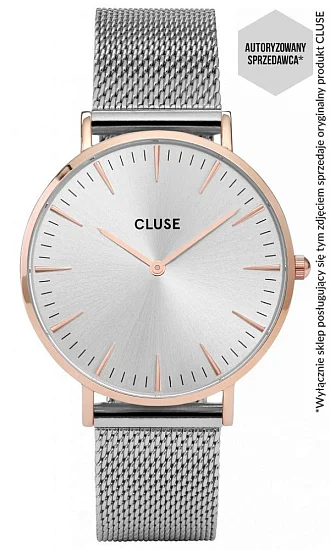 Cluse Boho Chic Mesh Silver Rose Gold CW0101201006