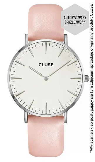 Cluse Boho Chic Silver White Pink CL18214