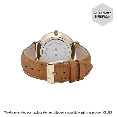 Cluse Boho Chic Yellow Gold White Caramel CL18409