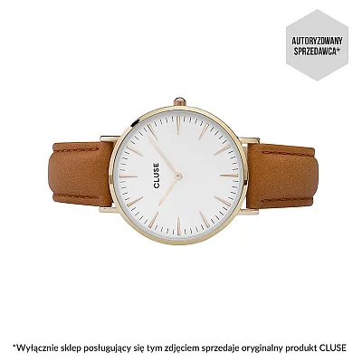 Cluse Boho Chic Yellow Gold White Caramel CL18409