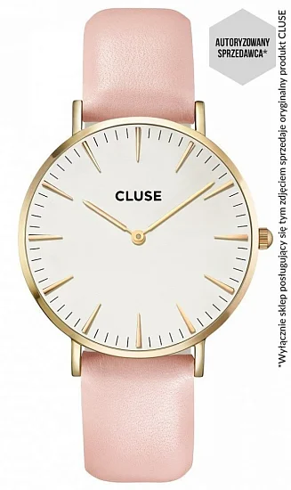 Cluse Boho Chic Yellow Gold White Pink CL18410