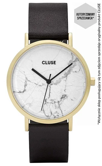 Cluse La Roche Gold White Marble/Black CL40003