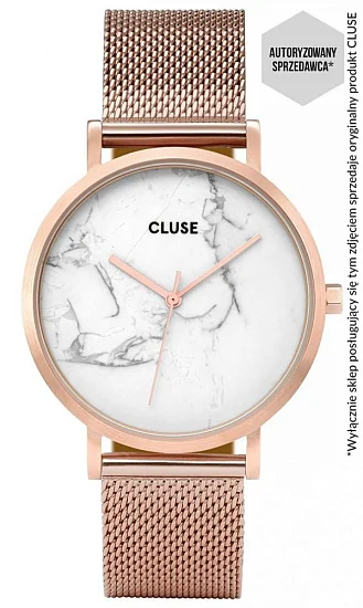 Cluse La Roche Mesh Rose Gold/White Marble CW0101204001