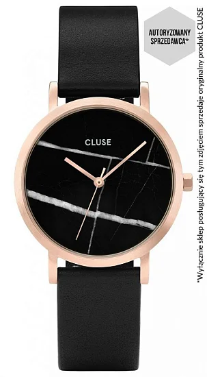 Cluse La Roche Petite Rose Gold Black Marble/Black CL40104