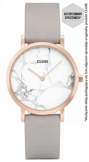 Cluse La Roche Petite Rose Gold White Marble/Grey CL40103