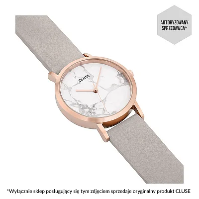 Cluse La Roche Petite Rose Gold White Marble/Grey CL40103