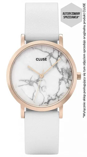 Cluse La Roche Petite Rose Gold White Marble/White CW0101205005