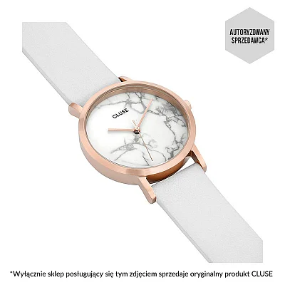 Cluse La Roche Petite Rose Gold White Marble/White CW0101205005
