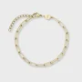 Zdjęcie 6 Cluse La Tetragone Black Dial Paperclip Chain Bracelet Set CG10325
