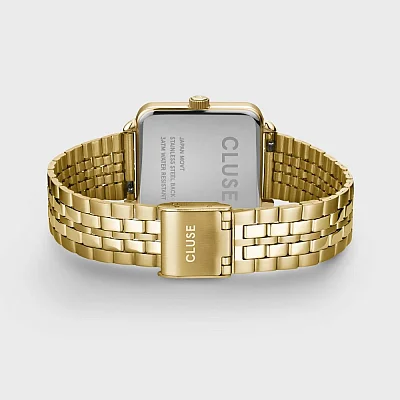 Cluse La Tetragone Black Dial Paperclip Chain Bracelet Set CG10325