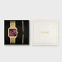  Zdjęcie 8 Cluse La Tetragone Multifunction Dark Cherry Dial and Bead Bracelet Set CG13801