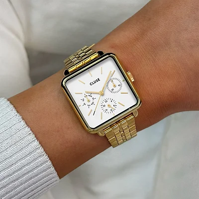 Cluse La Tetragone Multifunction Gold Bracelet CW13804