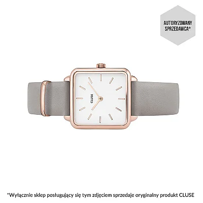 Cluse La Tetragone Rose Gold Leather Graphitte CW0101207004