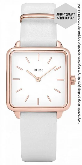 Cluse La Tetragone Rose Gold Leather Grey CW0101207006