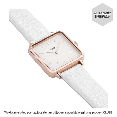 Cluse La Tetragone Rose Gold Leather Grey CW0101207006