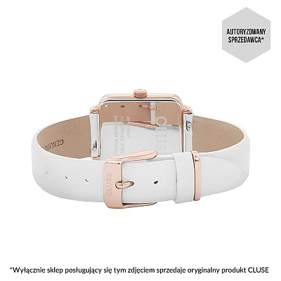 Cluse La Tetragone Rose Gold Leather Grey CW0101207006
