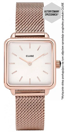 Cluse La Tetragone Rose Gold Mesh Special Edition Box ZESTAW CLG014