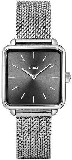 Cluse La Tetragone Silver Mesh Dark Grey CW10307