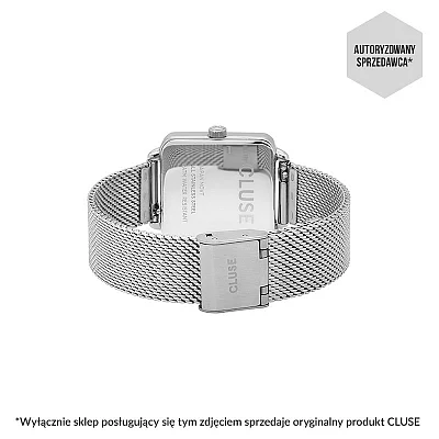 Cluse La Tetragone Silver Mesh Marine Blue CW0101207012