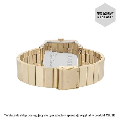 Cluse La Tetragone Single Link Gold White CL60023S