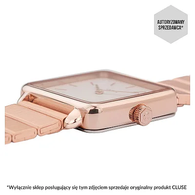 Cluse La Tetragone Single Rose Gold White CL60024S