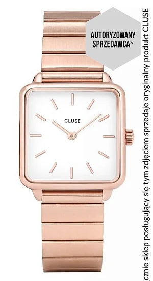 Cluse La Tetragone Single Rose Gold White CL60024S