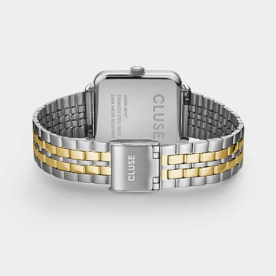 Cluse La Tetragone Steel Dial Bicolour Chain Bracelet Set CG10326