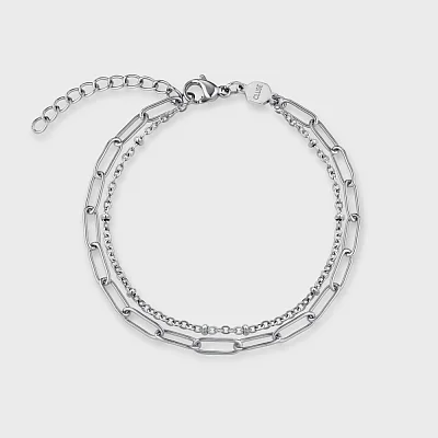 Cluse La Tetragone Steel Dial Bicolour Chain Bracelet Set CG10326