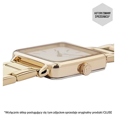 Cluse La Tetragone Three Link Gold White Pearl CL60026S