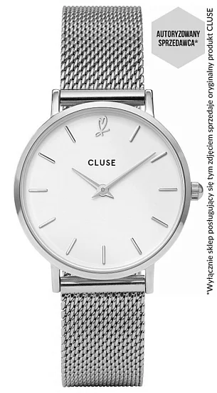 Cluse Minuit Heart Silver Mesh Gift Box ZESTAW Valentine CLG011