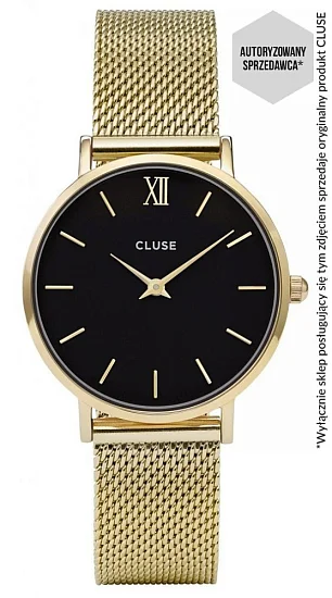 Cluse Minuit Mesh Gold Black CW0101203017