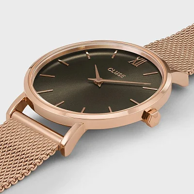 Cluse Minuit Mesh Gold Brown CW10207