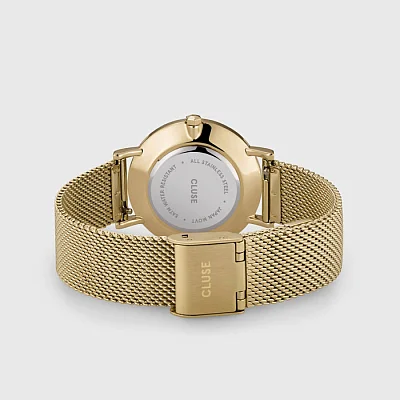 Cluse Minuit Mesh Gold Deep Blue CW10202