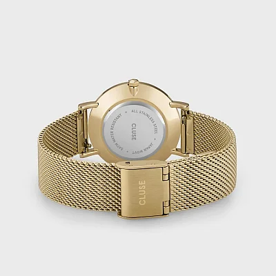 Cluse Minuit Mesh Gold Green CW10206