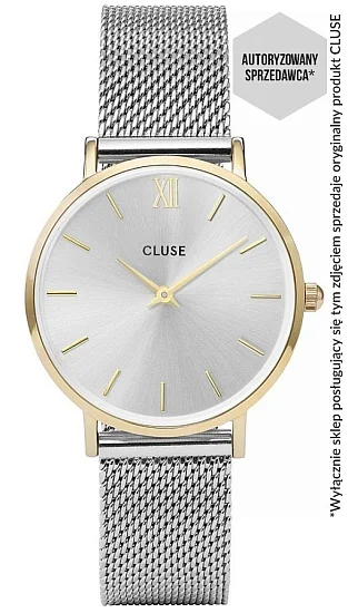 Cluse Minuit Mesh Gold Silver CW0101203015