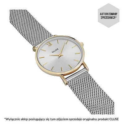 Cluse Minuit Mesh Gold Silver CW0101203015