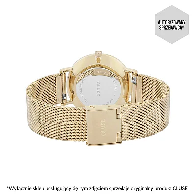 Cluse Minuit Mesh Gold White CW0101203007
