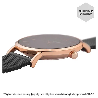 Cluse Minuit Mesh Rose Gold Black Black CW0101203024