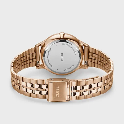 Cluse Minuit Multifunction Rose Gold White Dial Bracelet CW10702