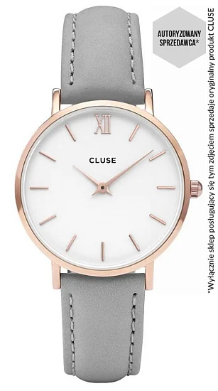 Cluse Minuit Rose Gold White Grey CW0101203010
